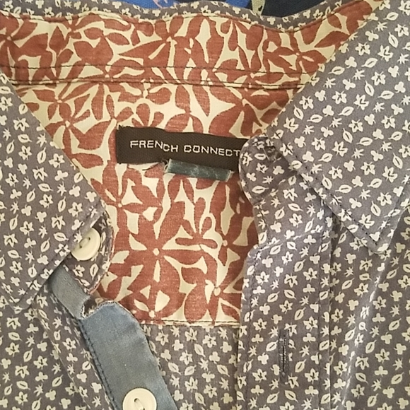 Floral cotton button down shirt - Picture 2 of 4